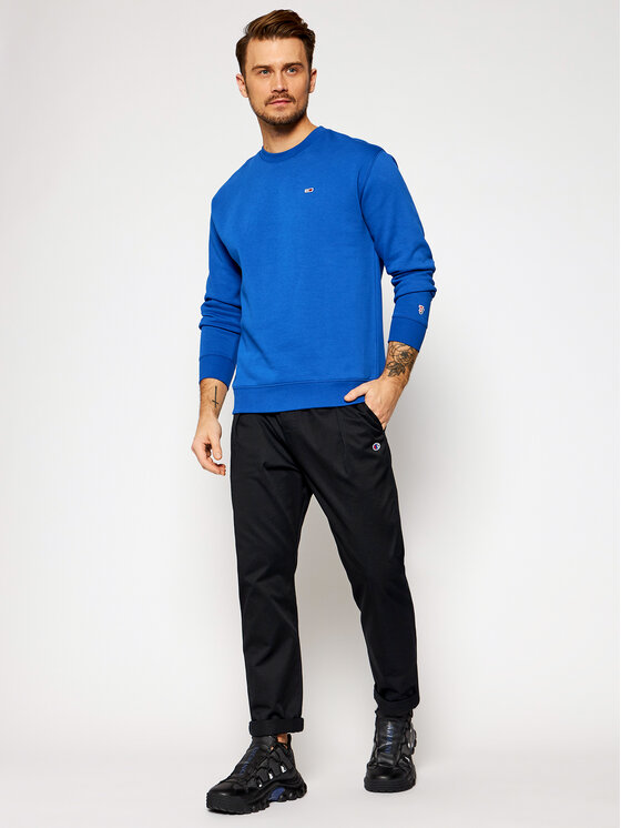 Tommy Jeans Mikina Classics DM0DM08724 Modrá Regular Fit • Modivo.cz