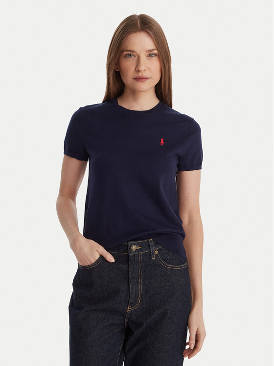 Polo Ralph Lauren Polo Ralph Lauren T-Shirt 211971872004 Granatowy Slim Fit