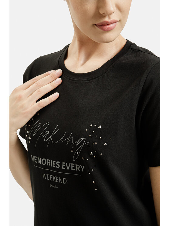 Cross Jeans Cross Jeans T-Shirt 56236-020 Czarny