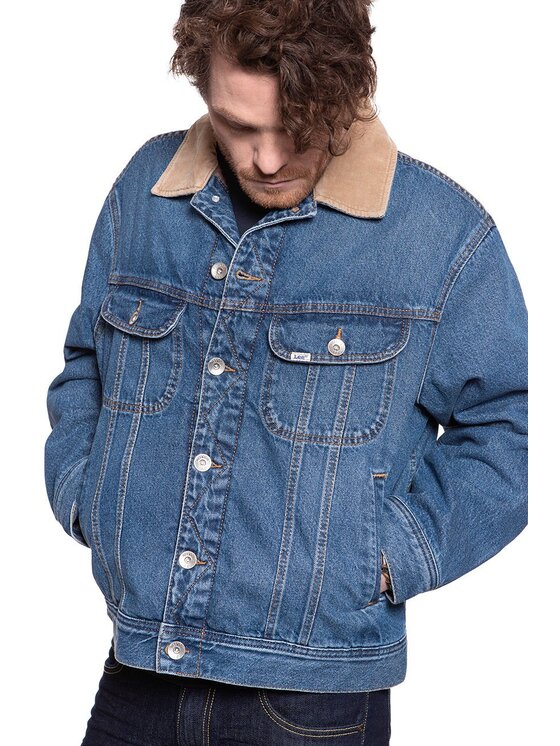 Lee Lee Giacca di jeans STORM RIDER JKT Blu Loose Fit
