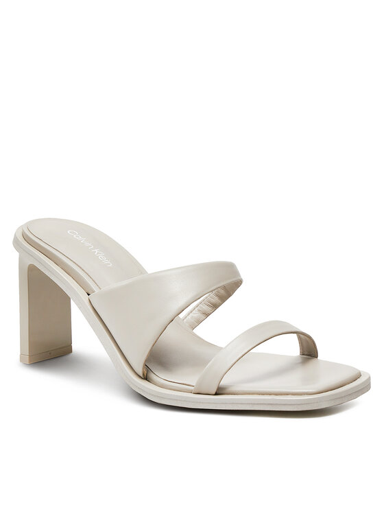 Calvin Klein Calvin Klein Plätud Heel Slide 70 Lth HW0HW02072 Beež