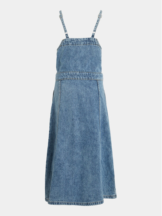 Calvin Klein Jeans Calvin Klein Jeans Džinsinė suknelė IG0IG02397 D Mėlyna Regular Fit