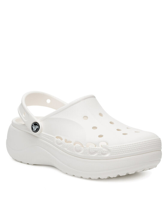 Crocs Crocs Ciabatte BAYA PLATFORM CLOG 208186-100 Bianco