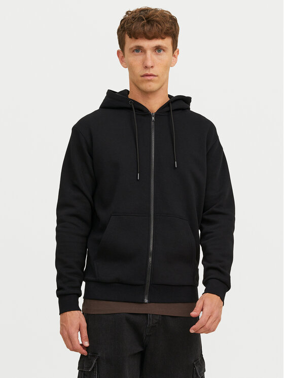 Jack & Jones Jack & Jones Mikina Bradley 12249342 Černá Relaxed Fit