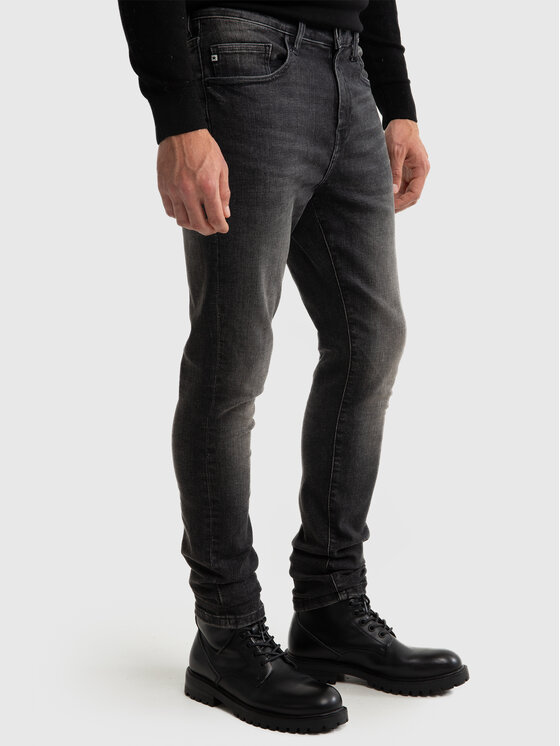 BIG STAR BIG STAR Jeansy DERIC HIGH WAIST Czarny Skinny Fit
