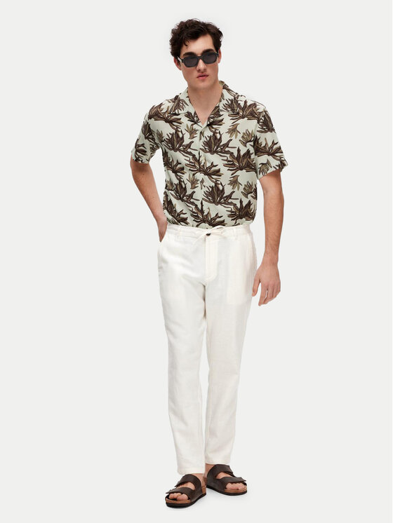 Selected Homme Selected Homme Chino kalhoty 16087636 Bílá Slim Tapered Fit