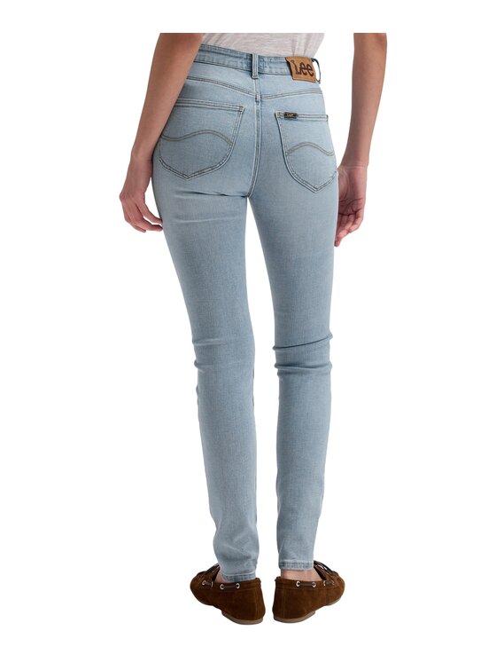 Lee Lee Jeansy 112378945 Niebieski Skinny Fit