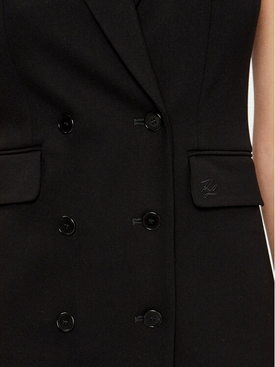 KARL LAGERFELD KARL LAGERFELD Vestito da giorno Punto 231W1312 Nero Regular Fit
