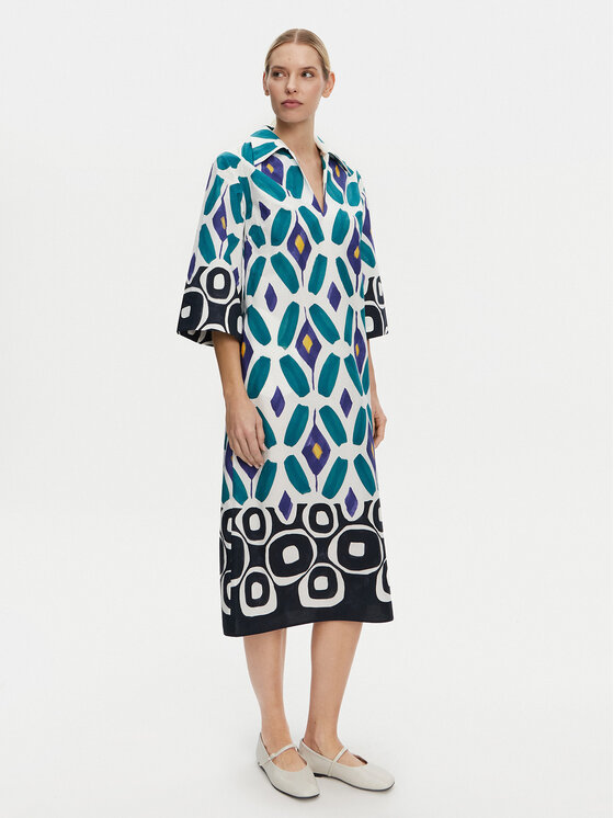 Luisa Spagnoli Luisa Spagnoli Rochie de zi Prudenza 542073 Colorat Loose Fit