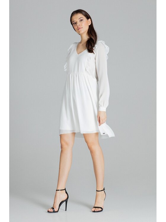 Lenitif Lenitif Vestito L083 Écru Regular Fit
