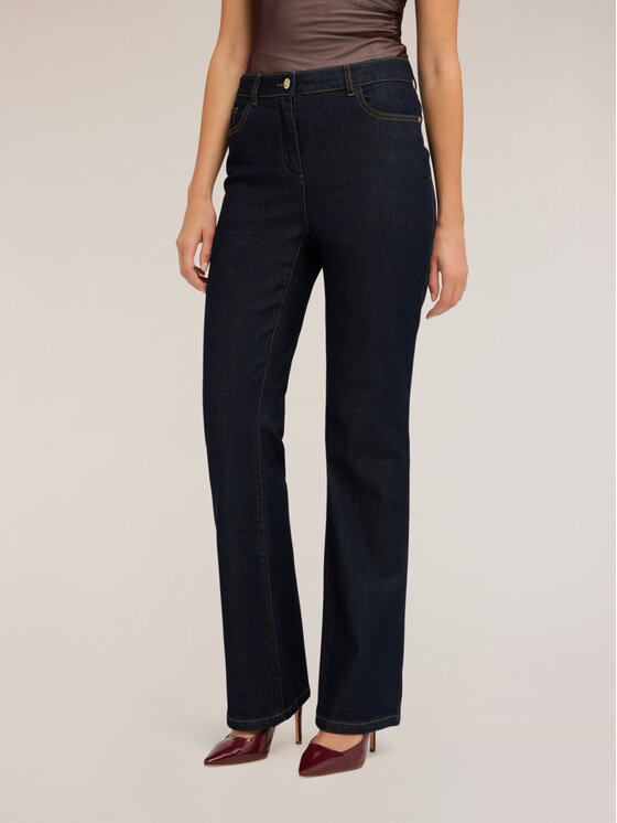 Motivi Motivi Jeansy P525Q104040N024 Niebieski Flare Fit