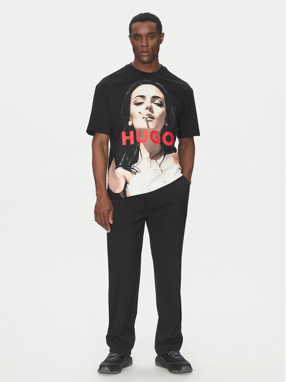 HUGO HUGO T-shirt Duwedie 50535314 Nero Oversize