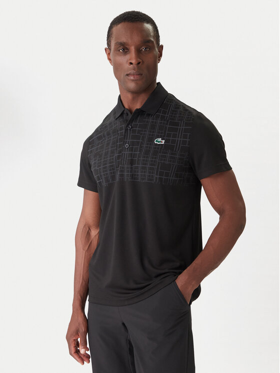 Lacoste Polo DH4777 Czarny Regular Fit