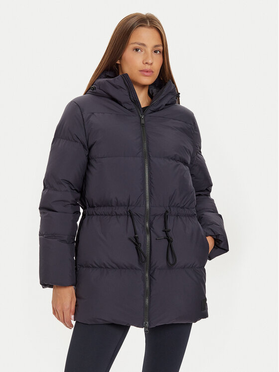 Jack Wolfskin Kurtka puchowa Kirschallee A60213 Granatowy Regular Fit
