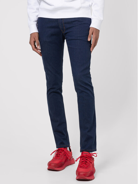 Hugo Jeans Hlače 734 50441720 Mornarsko Modra Extra Slim Fit