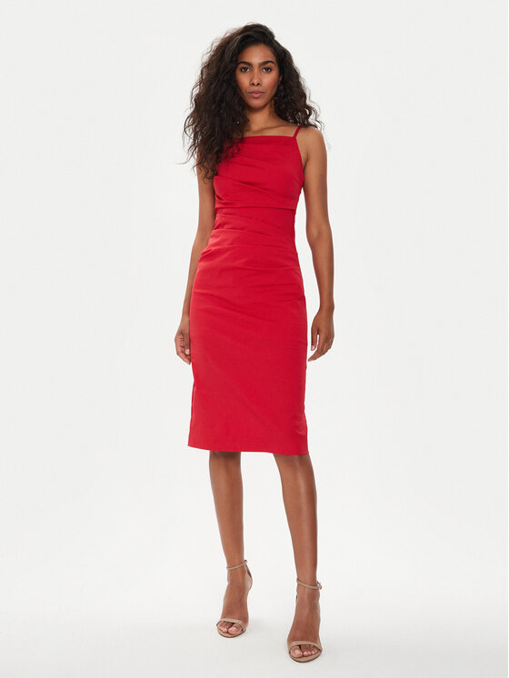 Marella Marella Letní šaty Roxs 2413221382 Červená Slim Fit