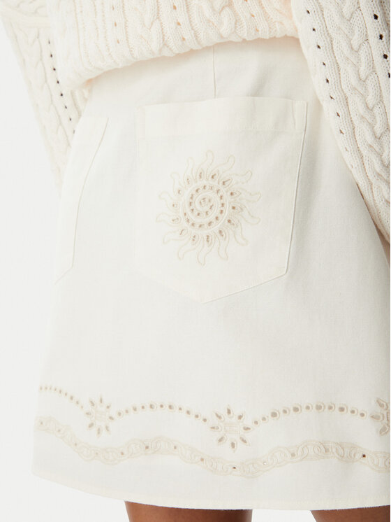 Tommy Jeans Tommy Jeans Minigonna DW0DW22297 Bianco Regular Fit