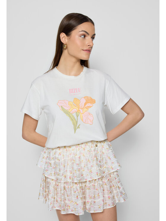 BIZUU BIZUU T-Shirt TISHAL Biały Standard Fit