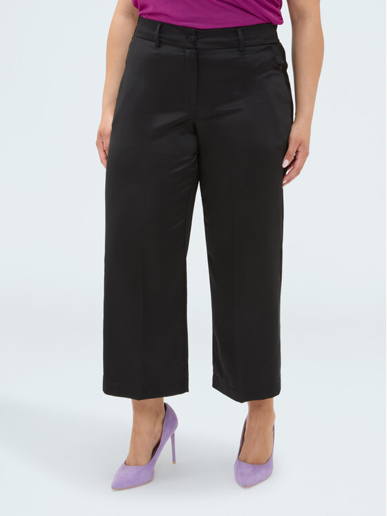 Fiorella Rubino Fiorella Rubino Spodnie materiałowe P066T005445N033 Czarny Regular Fit
