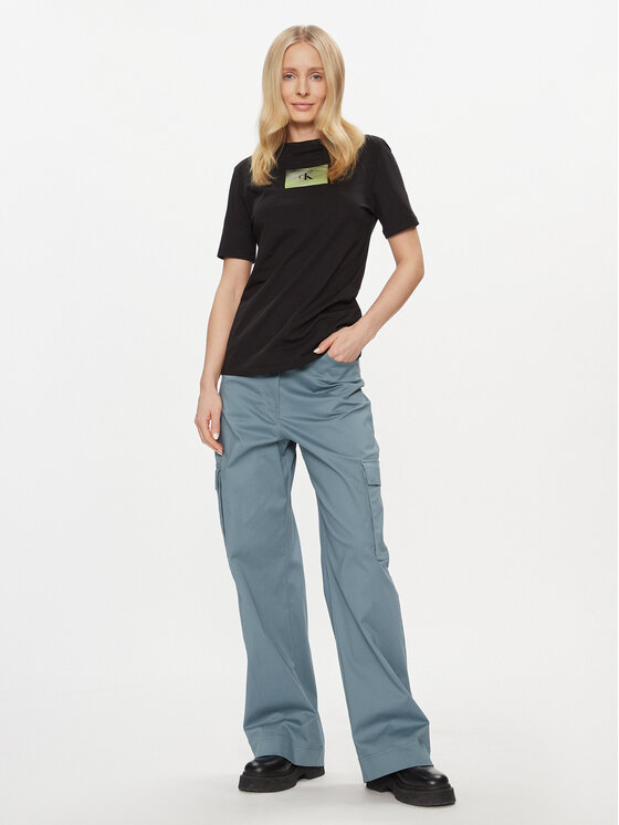 Calvin Klein Jeans Calvin Klein Jeans Spodnie cargo Cargo Pant J20J222607 Niebieski Regular Fit