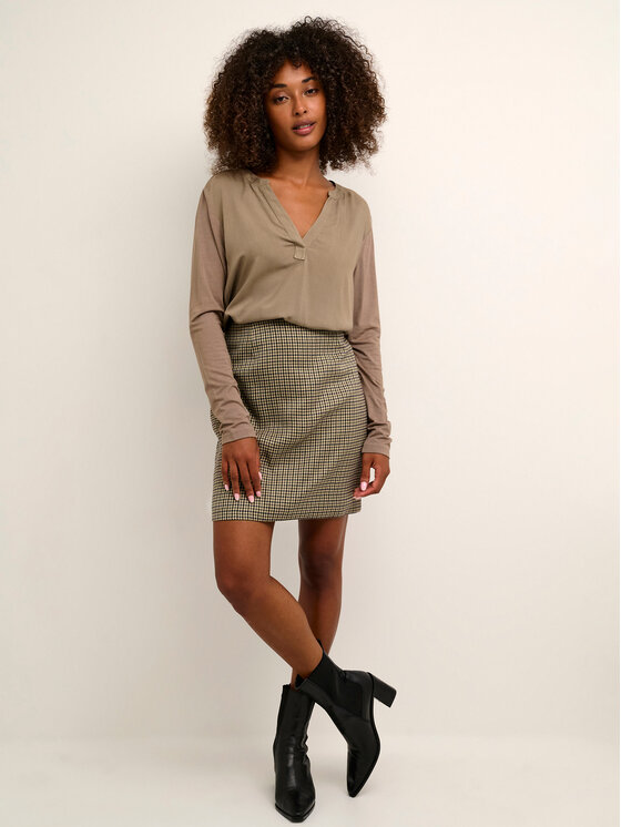 Kaffe Kaffe Minigonna Olina 10507186 Beige Regular Fit