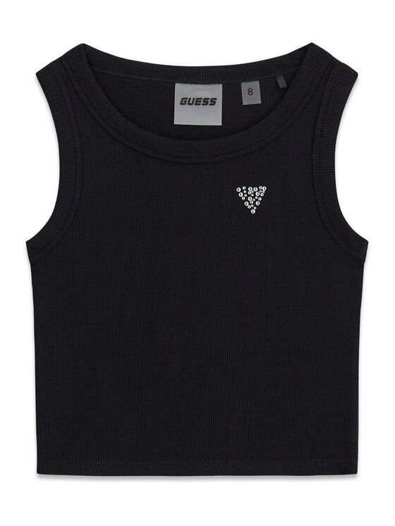 Guess Guess Топ J6GI36 K8RT2 Чорний Slim Fit