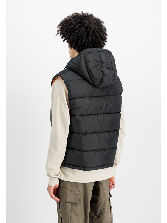 Alpha Industries Alpha Industries Kamizelka Alpha Industries Hooded Puffer Vest FD BLACK Czarny Regular Fit