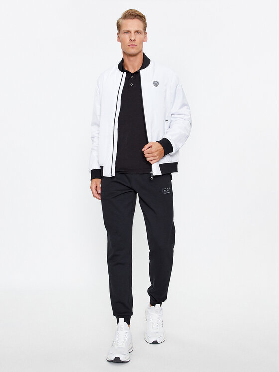 EA7 Emporio Armani EA7 Emporio Armani Kurtka bomber 8NPB12 PN7LZ 1100 Biały Regular Fit