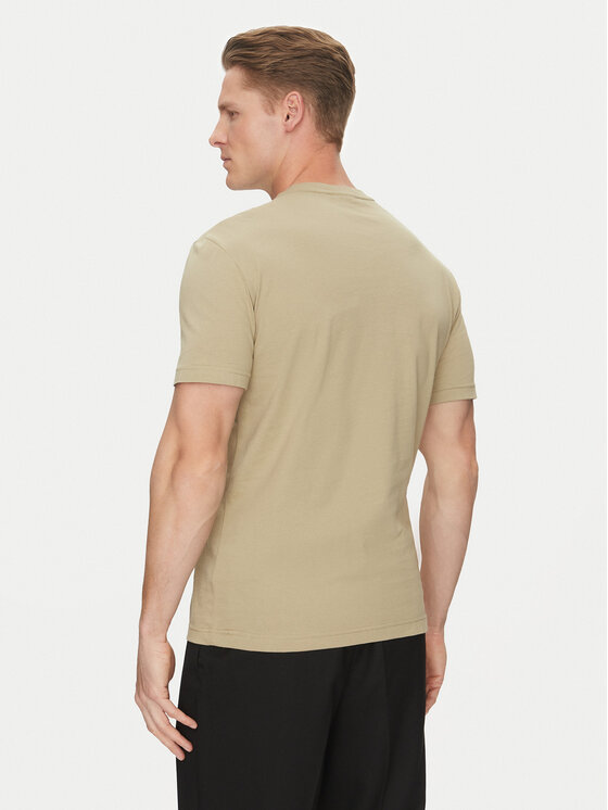 Calvin Klein Calvin Klein T-Shirt Double Logo K10K114149 Μπεζ Regular Fit
