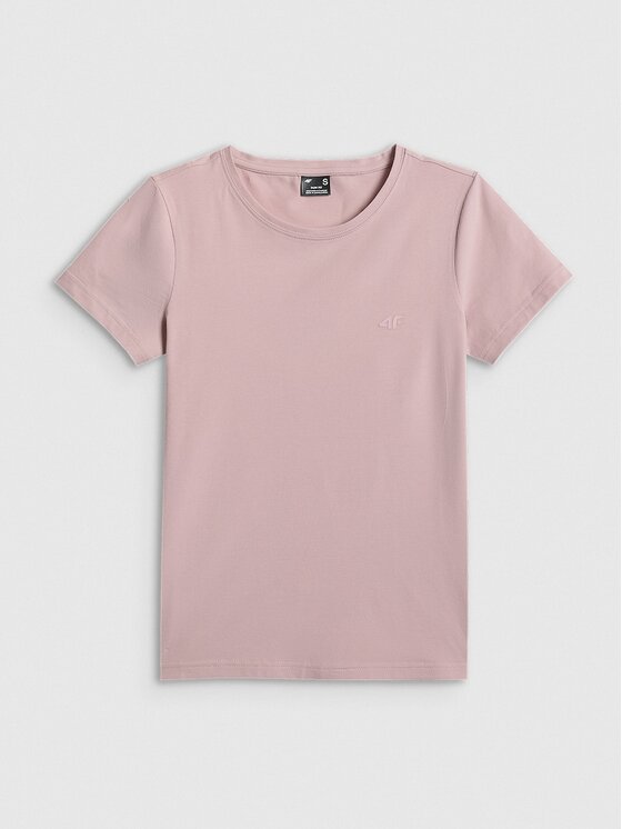 4F 4F T-shirt 4FRSS26TTSHF3628-56S Rosa Slim Fit