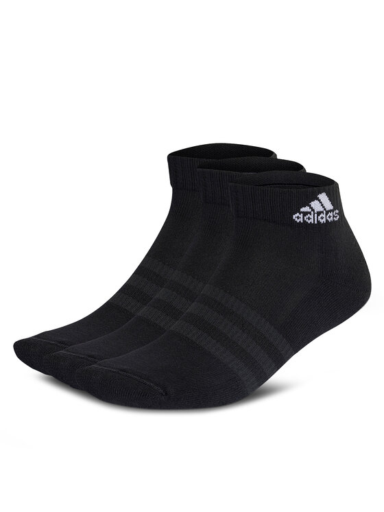 Șosete Medii Unisex adidas Cushioned Sportswear Ankle Socks 3 Pairs IC1277 black/white