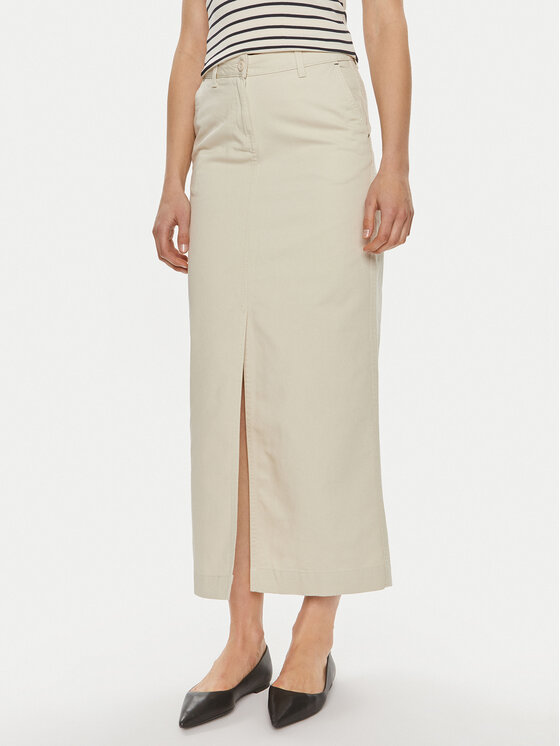 JJXX JJXX Maxi sukně Maddy 12253013 Écru Regular Fit
