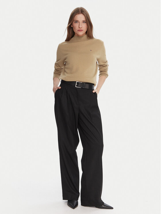 Tommy Hilfiger Tommy Hilfiger Πουλόβερ WW0WW47468 Μπεζ Regular Fit