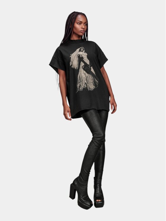 MADE BY SOCIETY MADE BY SOCIETY T-Shirt L’Ordinaire - T27899 Czarny Basic Fit