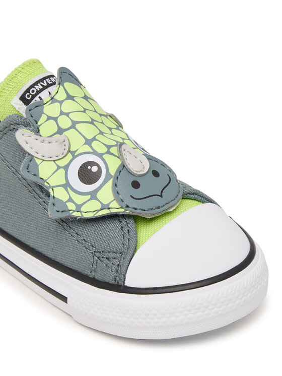 Converse Converse Sportbačiai Chuck Taylor All Star One Strap Dinos Easy-On A15901C Pilka