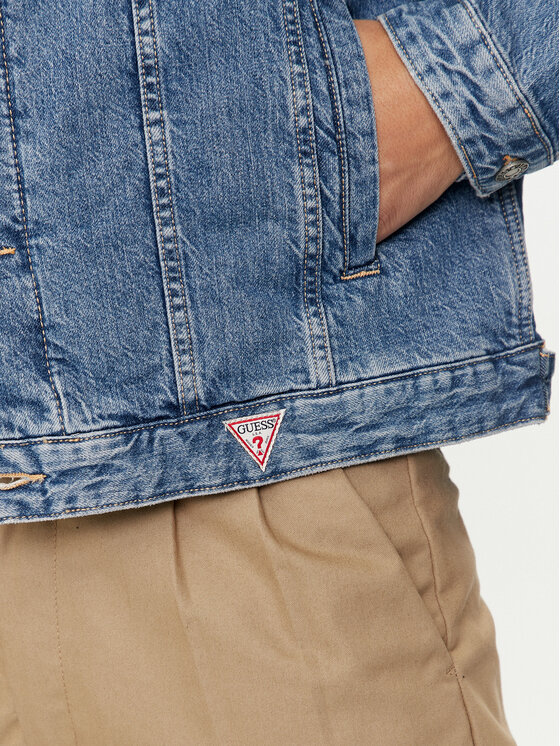 Guess Jeans Guess Jeans Farmer kabát M4YN38 D5DO2 Kék Regular Fit