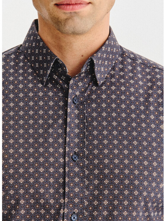 Pako Lorente Pako Lorente Koszula P25WF-1X-027 Brązowy Slim Fit