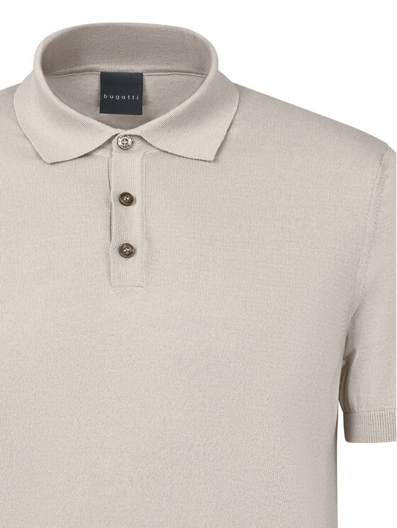 Bugatti Bugatti Polo marškinėliai 7100-75522C Smėlio Regular Fit