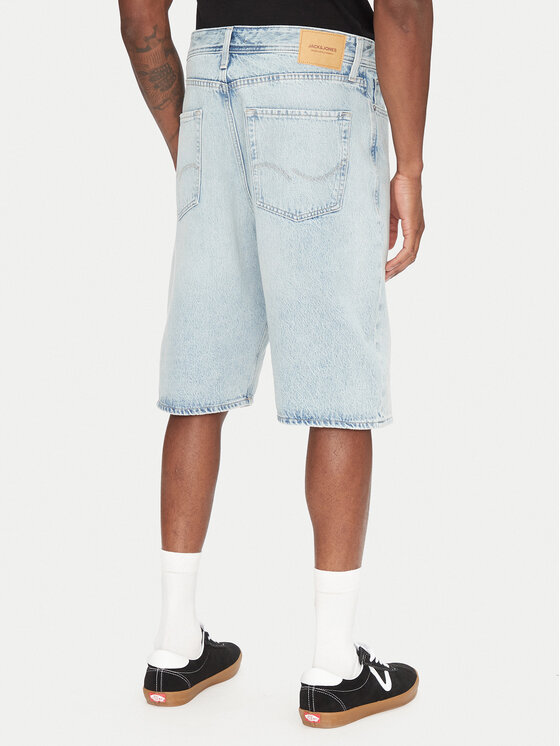Jack&Jones Jack&Jones Jeans kratke hlače Ron 12272237 Modra Baggy Fit