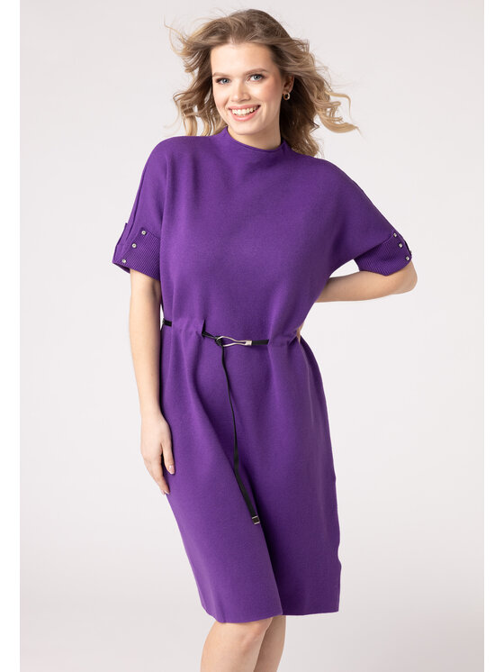 QUIOSQUE QUIOSQUE Sukienka codzienna QUIOSQUE 4VL006701 Fioletowy Regular Fit