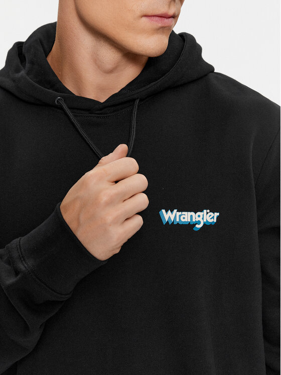 Wrangler Wrangler Majica dugih rukava 112343376 Crna Regular Fit