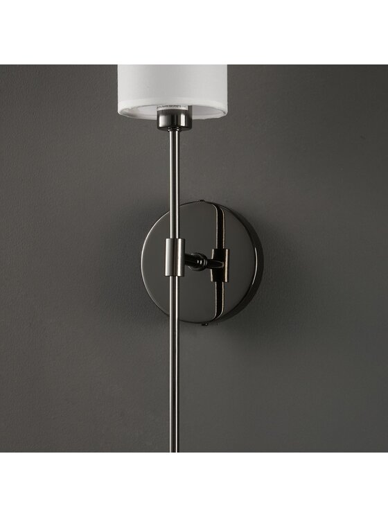 MIAhome MIAhome Kinkiet Lampa ścienna DARLING czarny połysk 53 cm Czarny