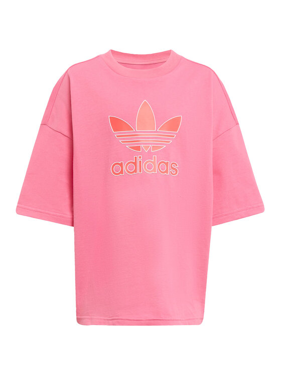 adidas adidas Komplet t-shirt i spodenki Big Logo Execution KA0222 Różowy Loose Fit