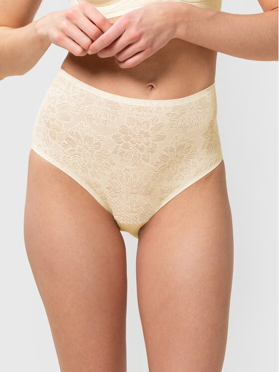 Triumph Triumph Klasické nohavičky s vysokým pásom Fit Smart Maxi 10202477 Béžová