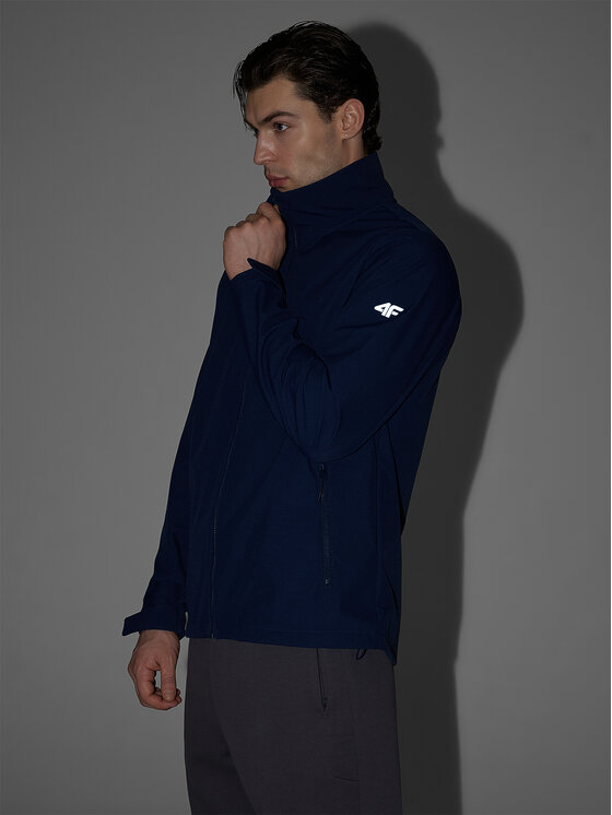 4F 4F Kurtka przejściowa MIDSHOP TEXTILE Granatowy Regular Fit