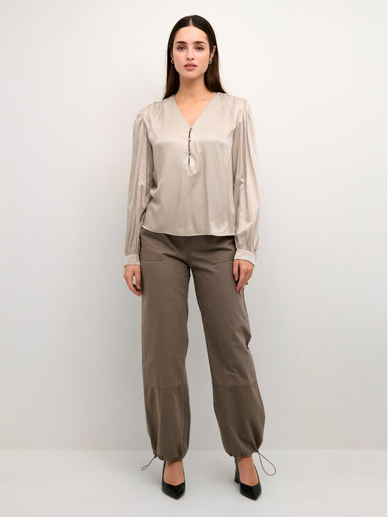 Kaffe Kaffe Bluse Kalaura 10507787 Grau Loose Fit