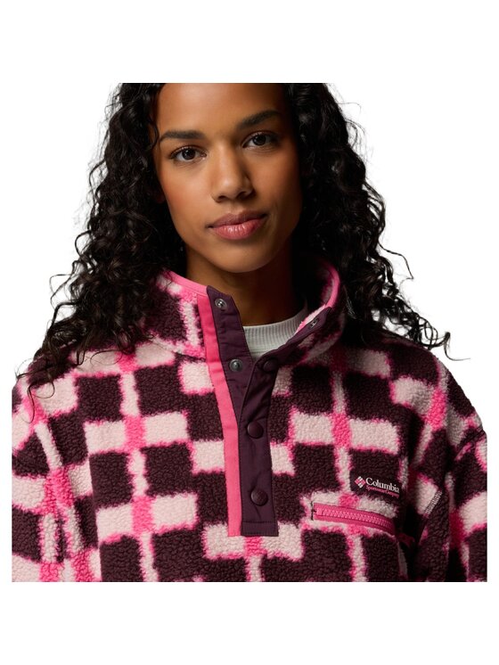 Columbia Columbia Polar Helvetia II Printed Cropped Half Snap Fleece 2098501611 Kolorowy Regular Fit