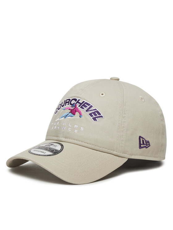 Czapka z daszkiem New Era, Beżowa, Washed Courchevel Ski 9TWENTY 60580869