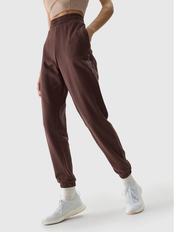 4F 4F Jogger nohavice 4FWSS24TTROF665-80S Hnedá Regular Fit