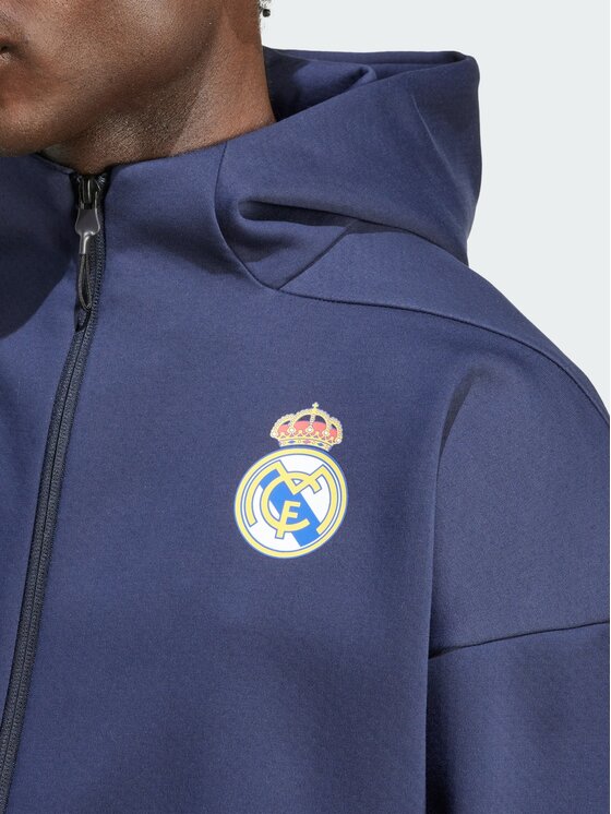 adidas adidas Bluza techniczna Originals Real Madrid Niebieski jasny Regular Fit